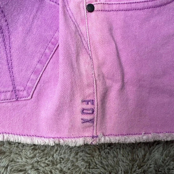 Fox Women's Outshine Cutoff Shorts Stretch Neon Lilac MSRP $49.50 Ne - Picture 15 of 16